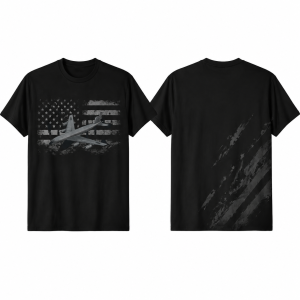 Black and Grey Classic Crew Neck T-Shirt
