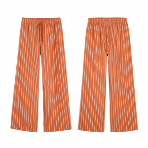 Orange and White Cargo Pants
