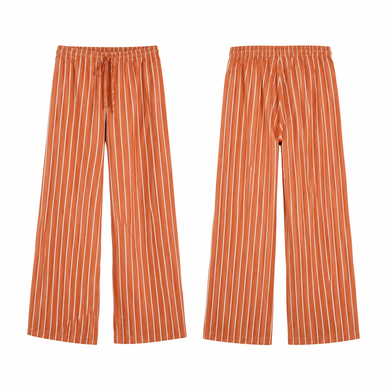 Orange and White Cargo Pants