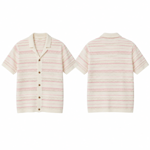 White and Pink Floral Print Blouse