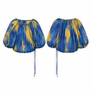 Royal Blue and Yellow Long Sleeve Top