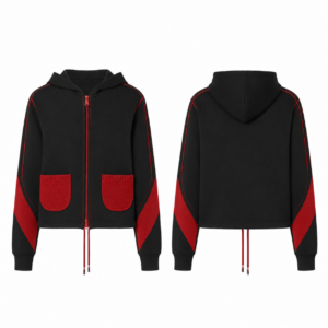Black and Red Soccer Sweater