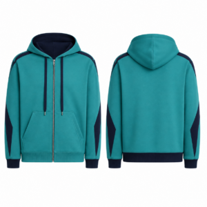 Turquoise and Navy Soccer Sweater