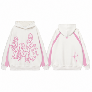 White and Pink Soccer Sweater