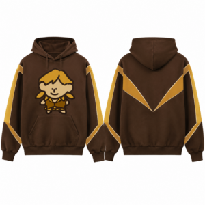 Brown-Gold Vintage Sports Sweater