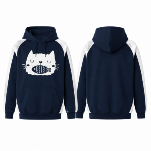 Navy and White Soccer Sweater