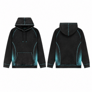 Black-Cyan Retro Soccer Jersey